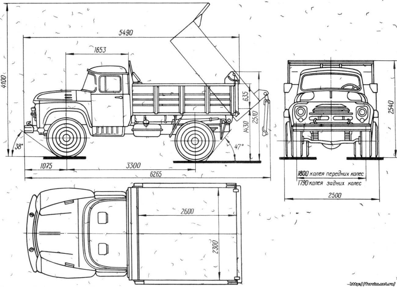 Колея задняя. Габариты ЗИЛ 130 самосвал. ЗИЛ 130 габариты. Ширина кузова ЗИЛ 130 самосвал. ЗИЛ 130 габариты кузова.